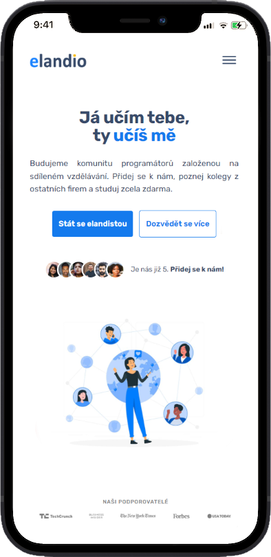 iPhone app delivery screen